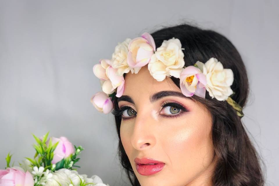 Make-Up sposa stile floreale