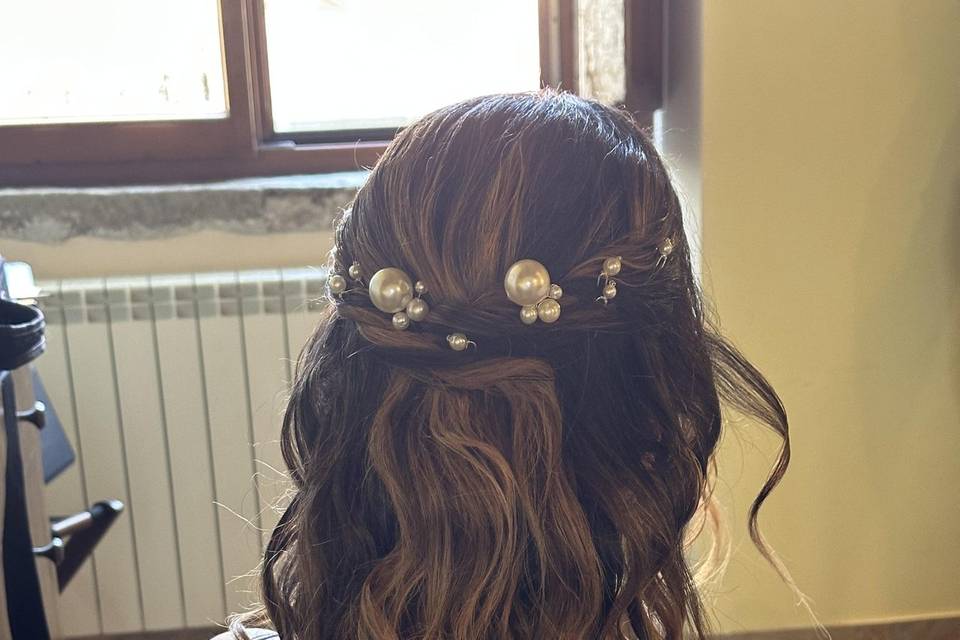 Semiraccolto sposa