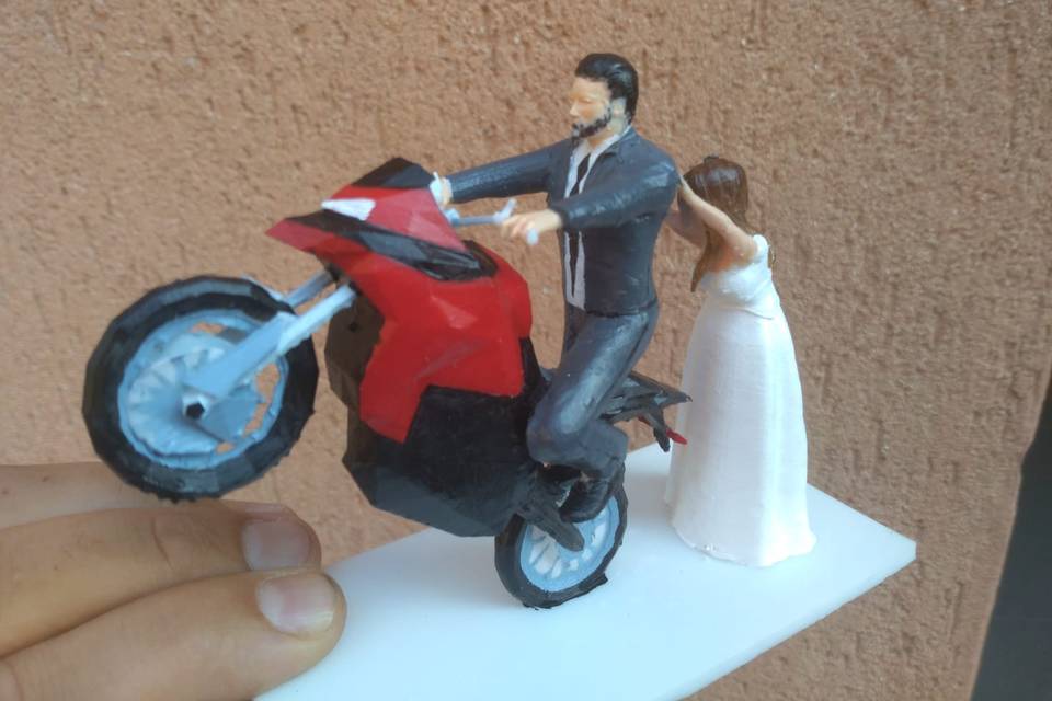 Cake topper 3d a colori