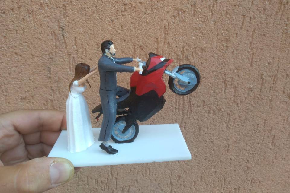 Cake topper 3d a colori