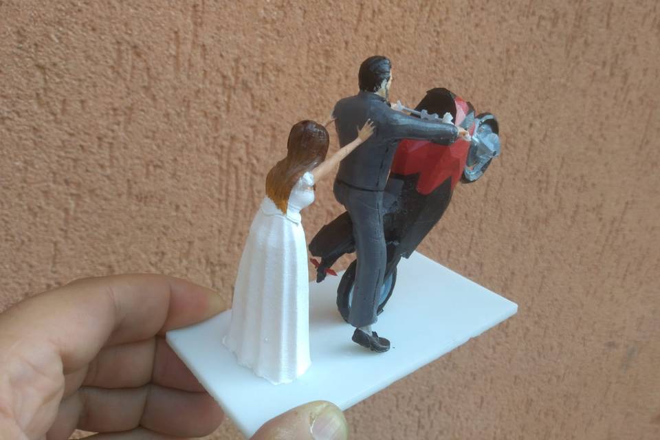 Cake topper 3d a colori