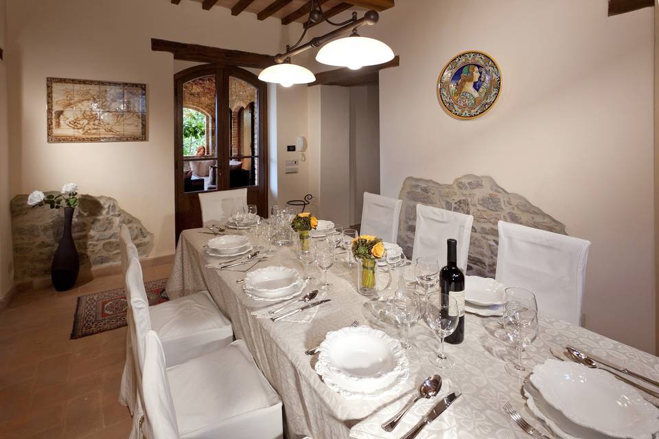 Sala da pranzo intima