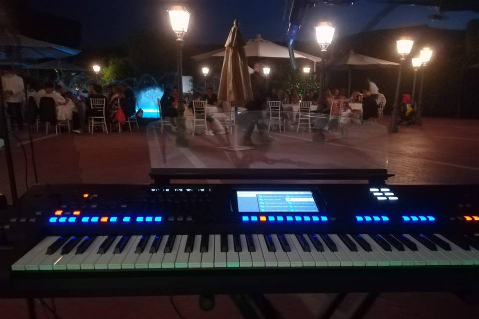 Postazione piano per cena