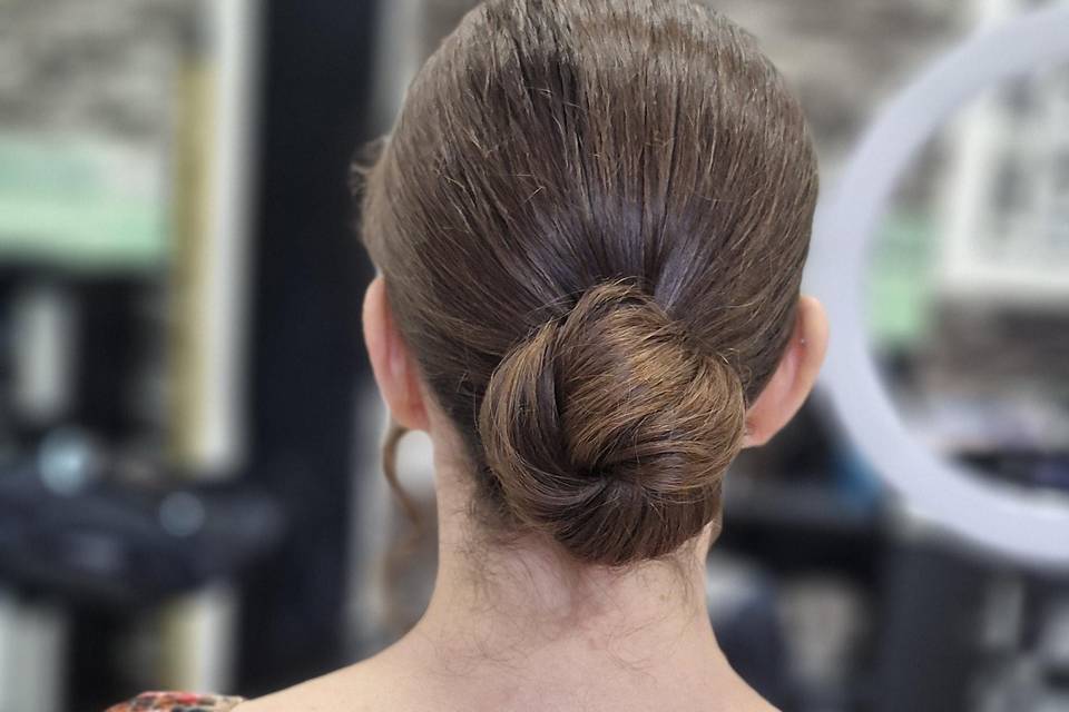 Chignon basso classico