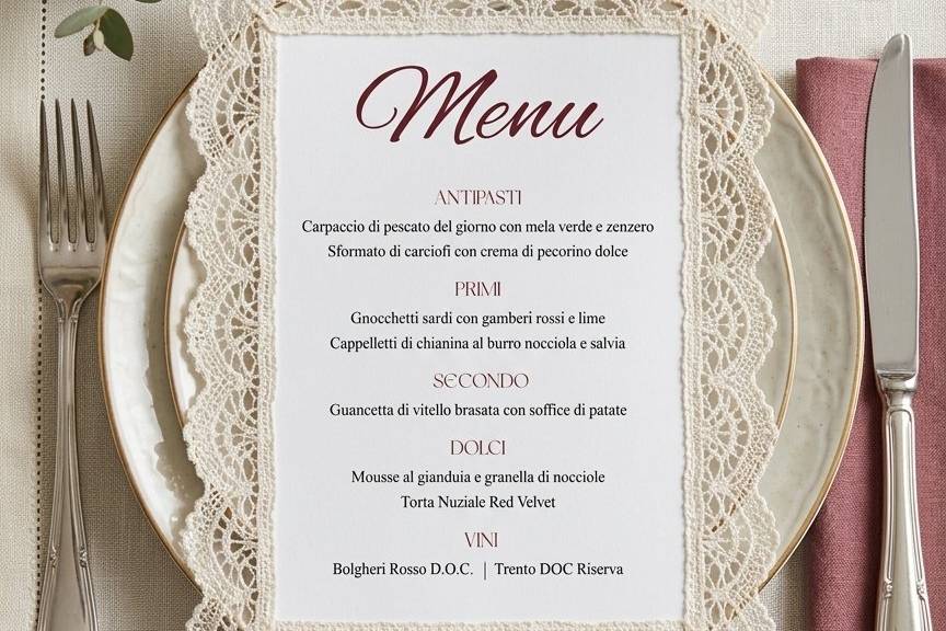 Menù Lace & Elegance