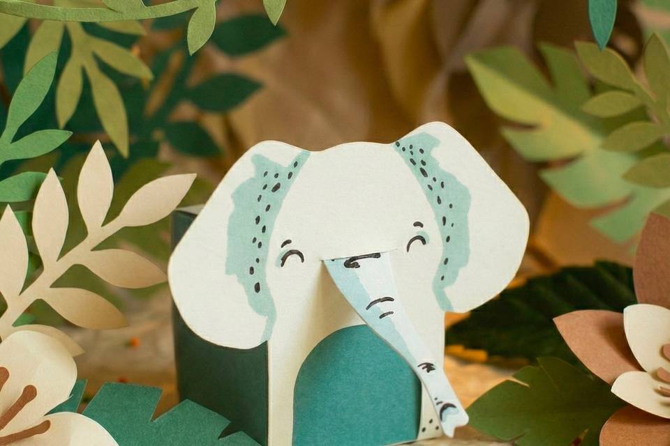 Scatolina Elefante Azzurro