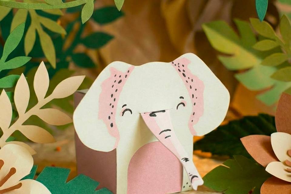 Scatolina Elefante Rosa