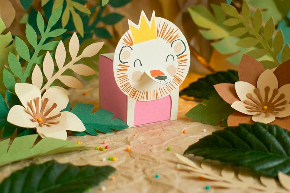 Scatolina Leone Rosa