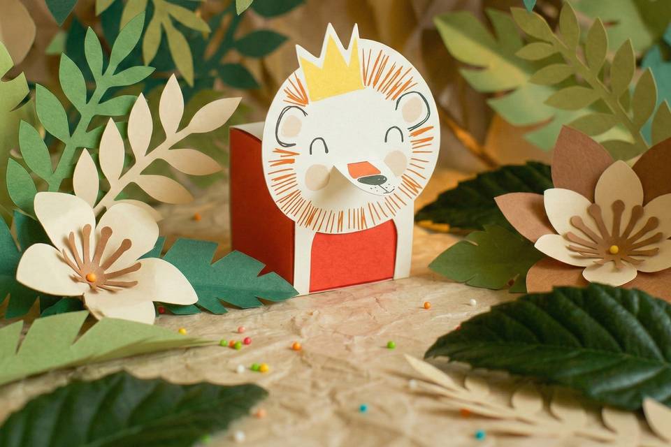 Scatolina Leone Rosso