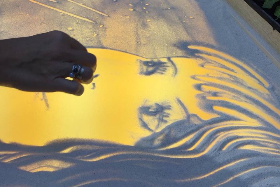 Gloria Nani Spettacoli di Sand Art