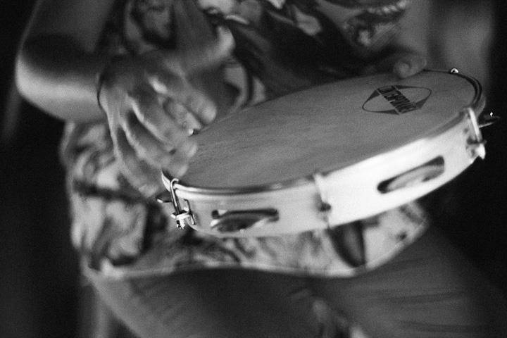 Ella plays the pandeiro