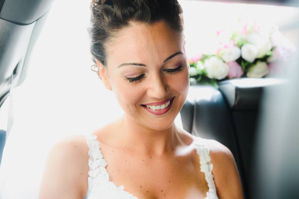 Bride smile