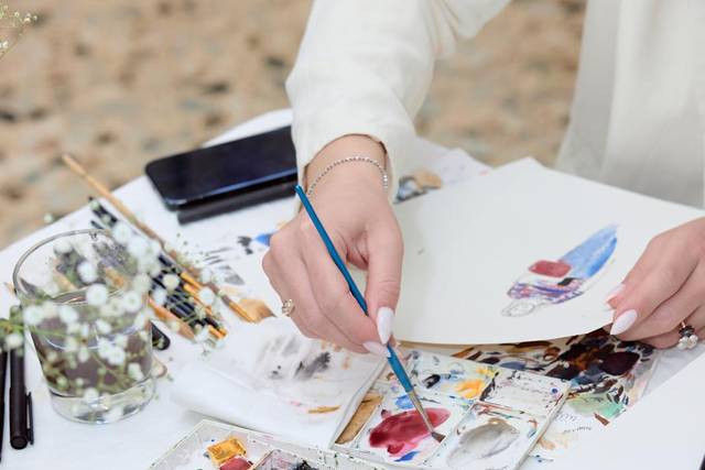 Live Painting - Wedding Italy Residence