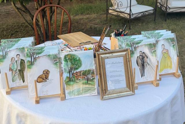 Live Painting - Wedding Italy Residence