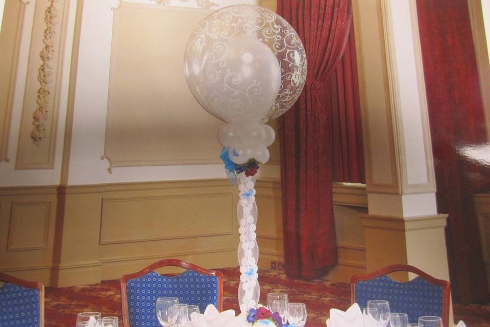 Centrotavola con palloncini