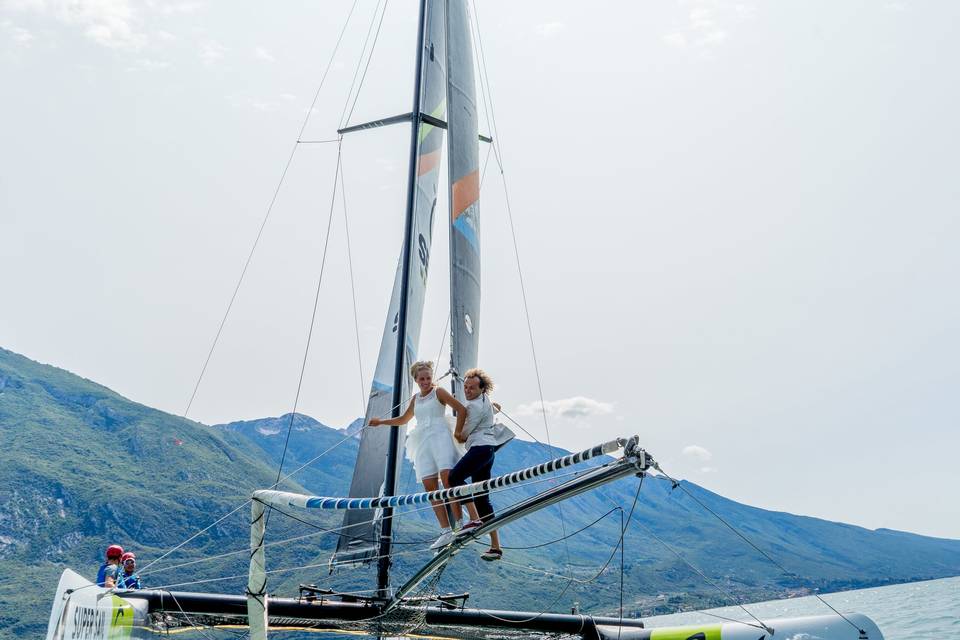 Wedding in catamarano