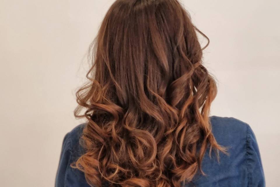 Sfumature calde balayage