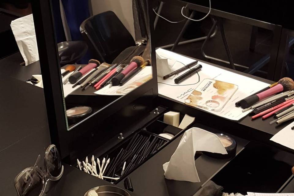 Back stage
