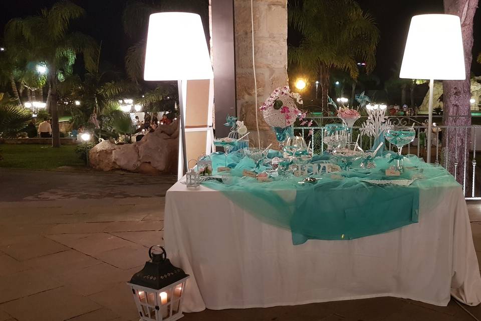 Confettata verde tiffany