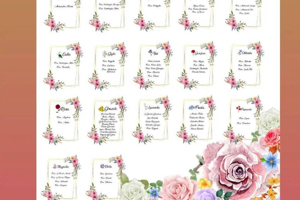 Tableau de mariage