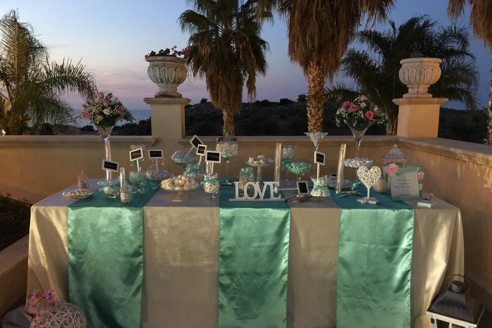 Matrimonio verde tiffany