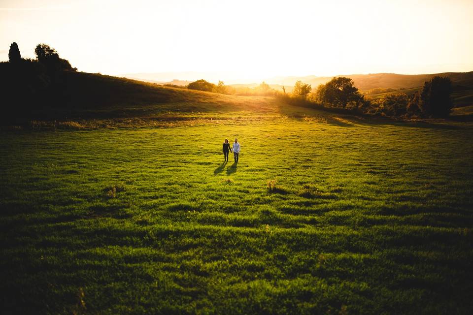 Foto di coppia Val d'Orcia