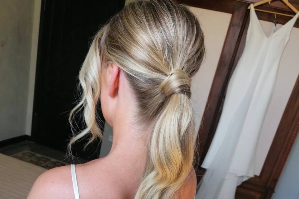 Bride hair