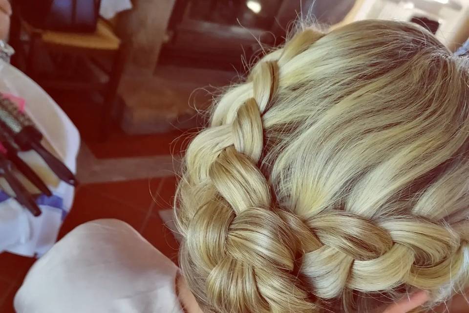 Bridesmaids hair