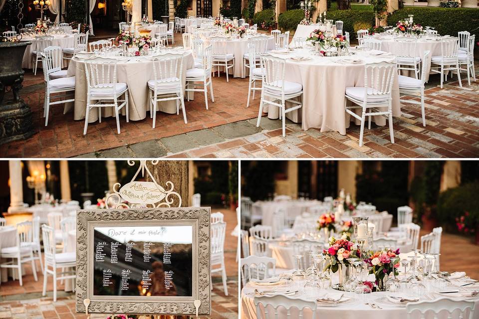 Tuscan location -Wedding dinne