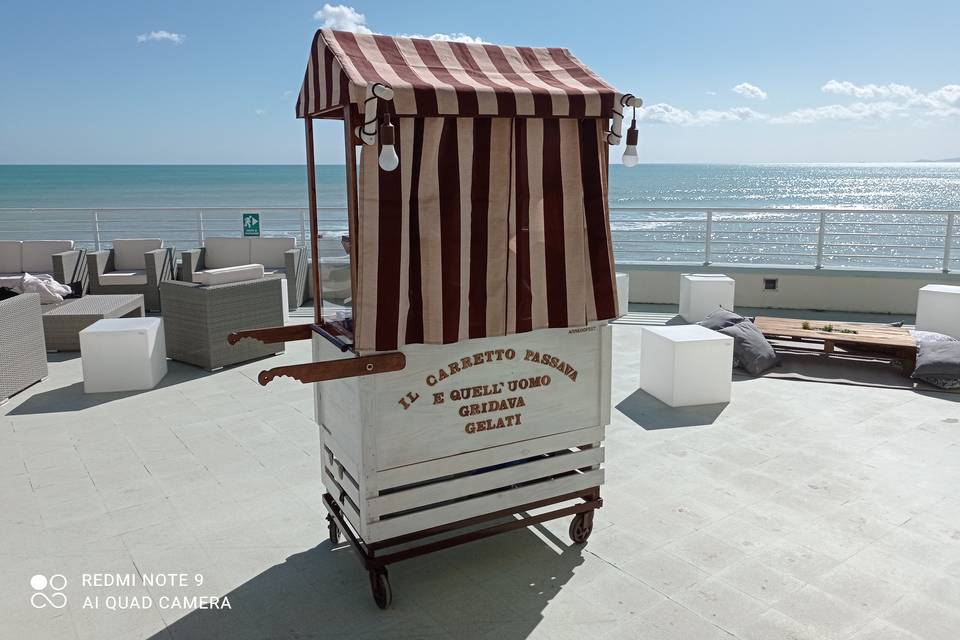 Interno del gazebo