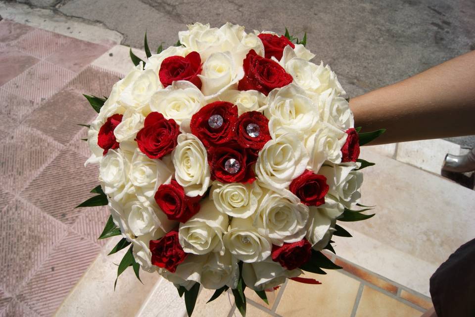 Bouquet....Bianco e rosso