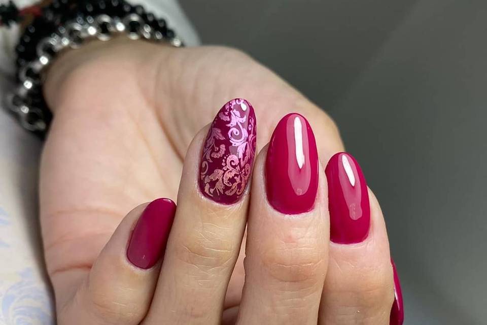 Ricostruzione gel + stamping