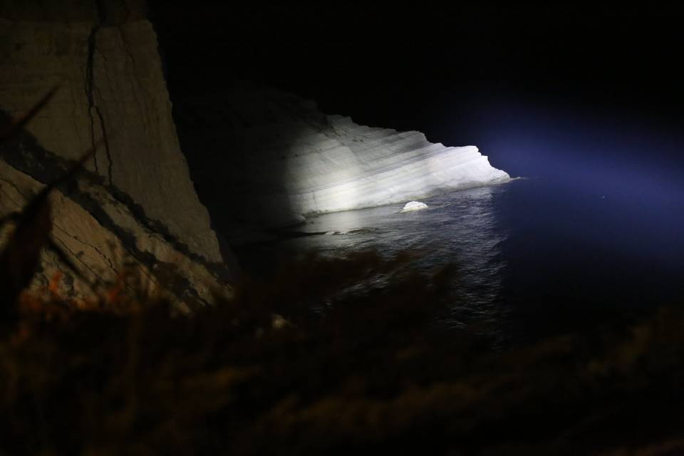 Scala dei Turchi illuminata