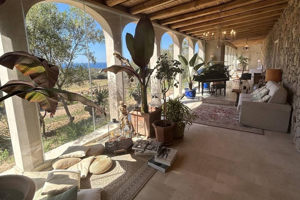Il patio con vista