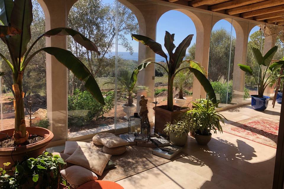 Il patio con vista