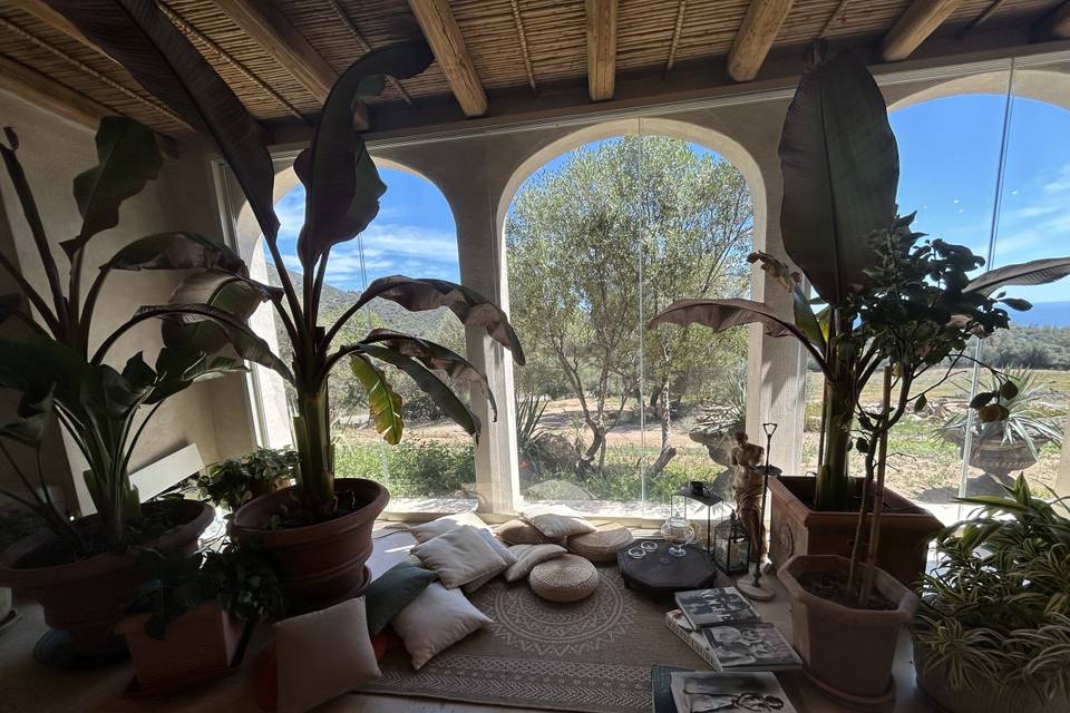 Il patio con vista