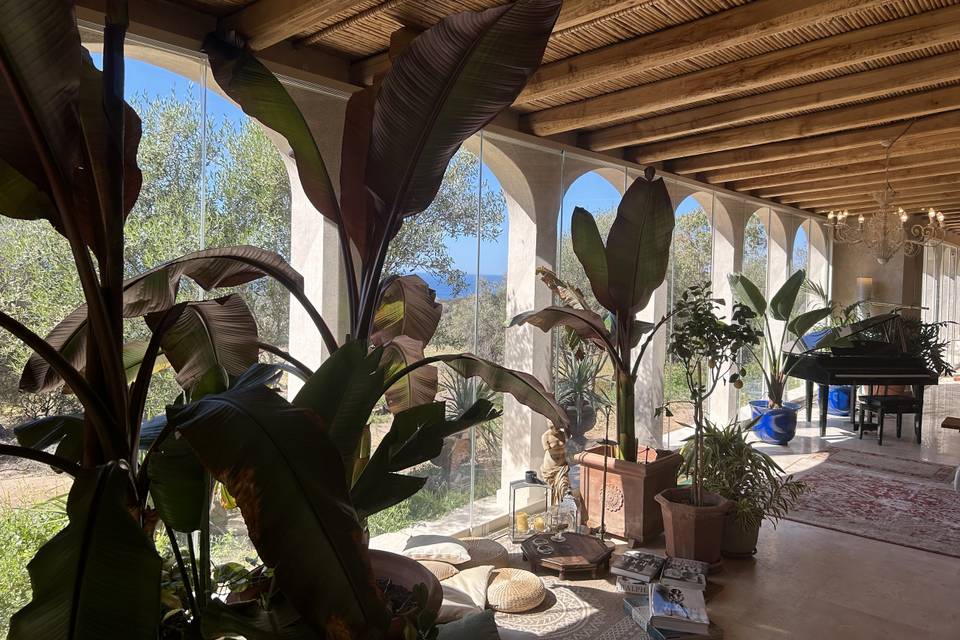 Il patio con vista