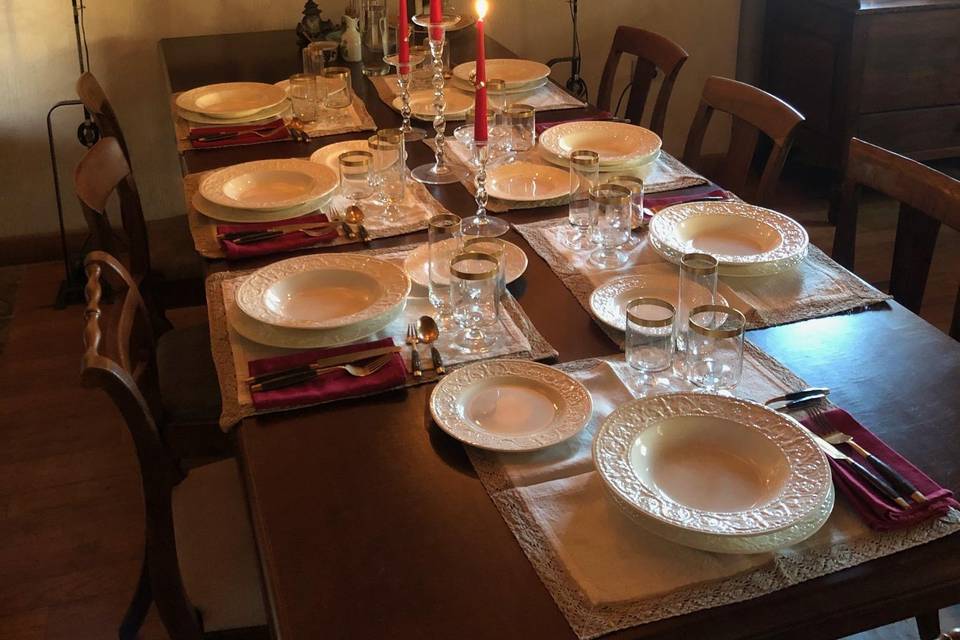 Cena in villa