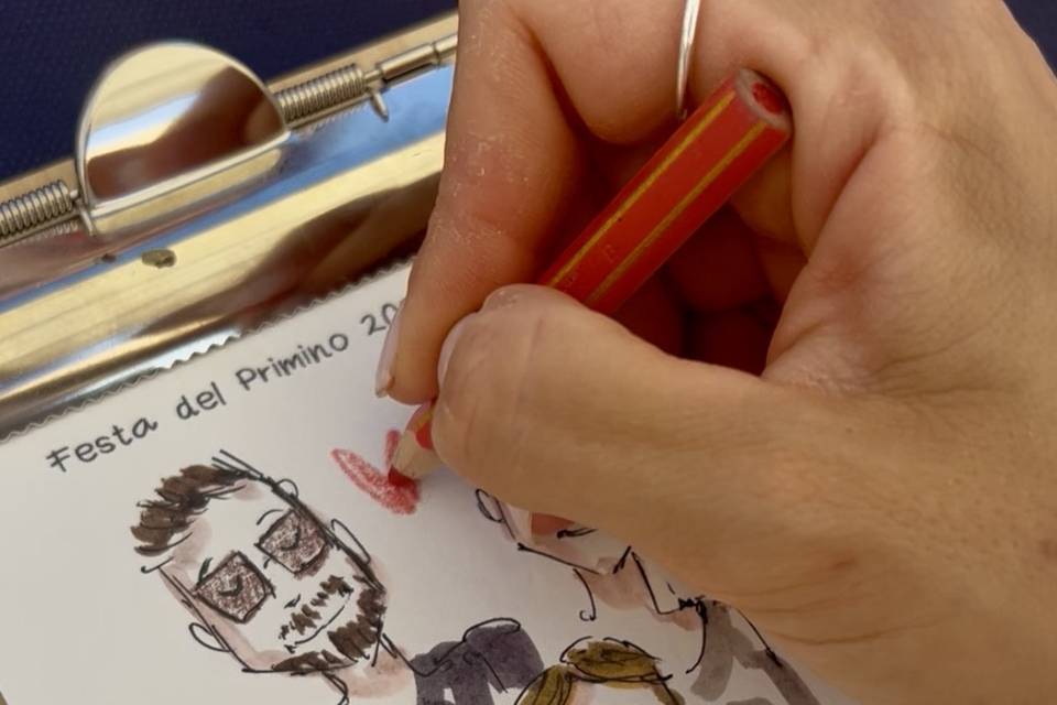 Mirti live sketching