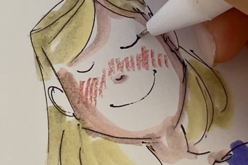 Mirti live sketching