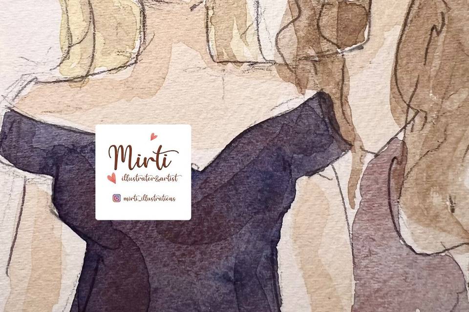Live sketching Mirti