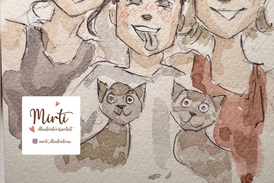 Live sketching Mirti