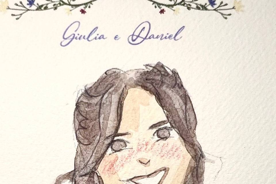 Live sketching Mirti