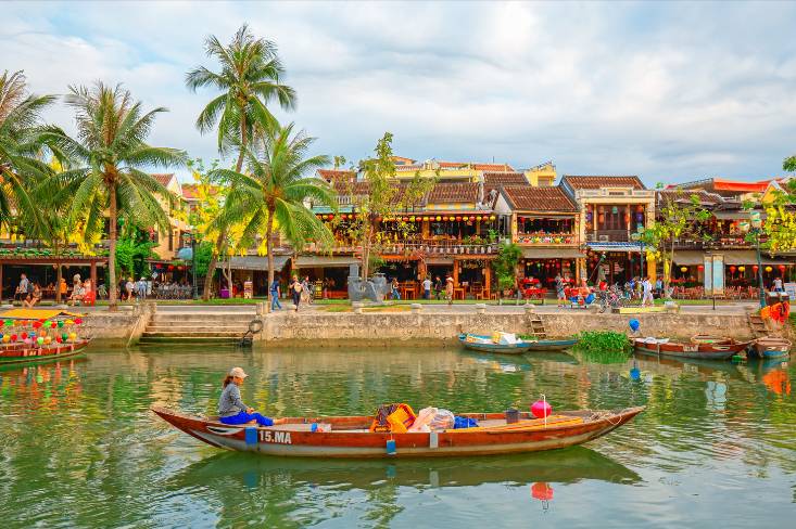 Boat in Hoi An Vietnam