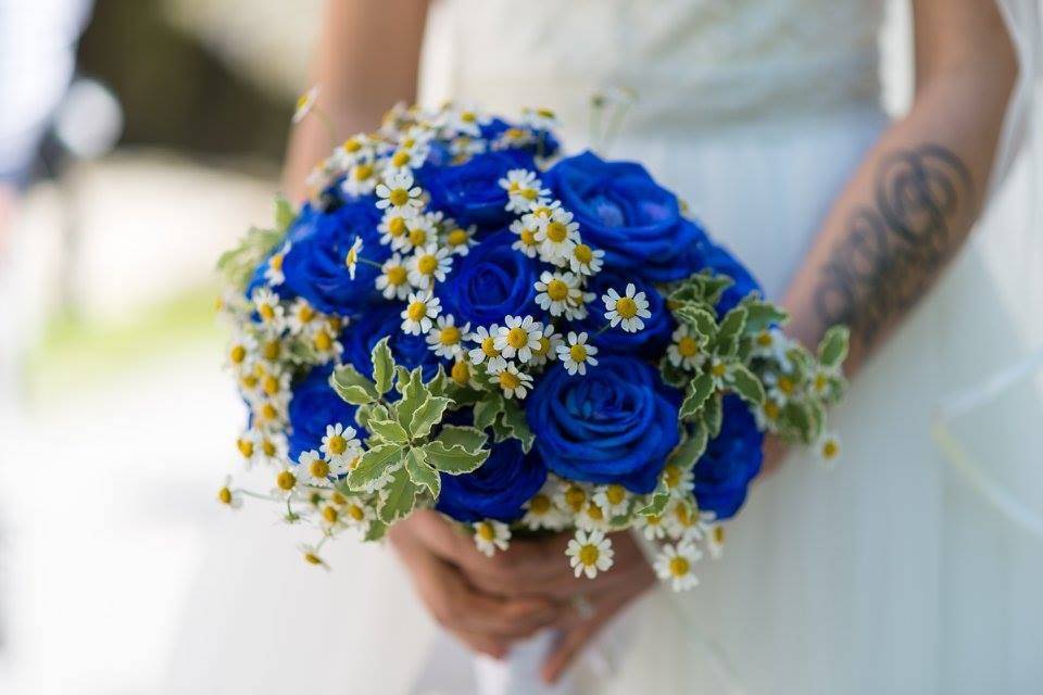 Bouquet rose blu