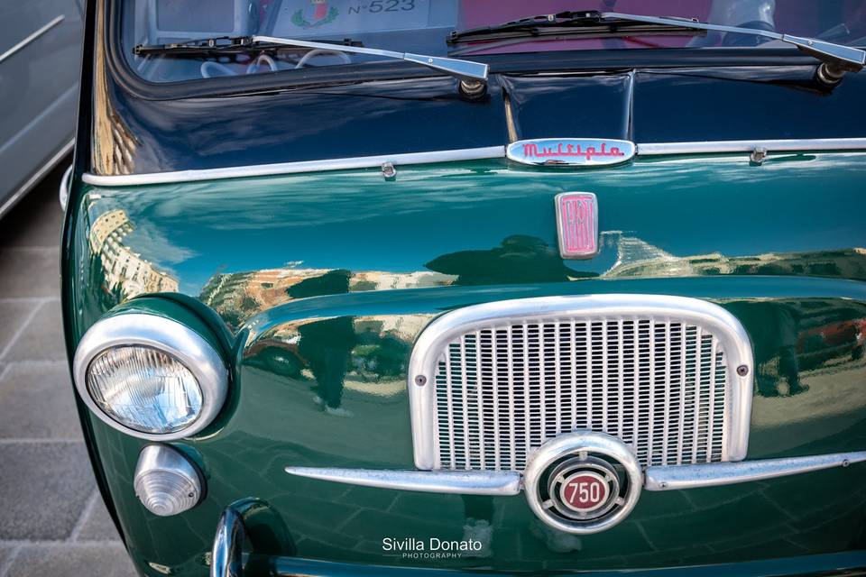 Dettagli fiat 600 multipla