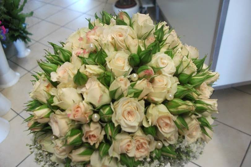 Bouquet sposa con roselline