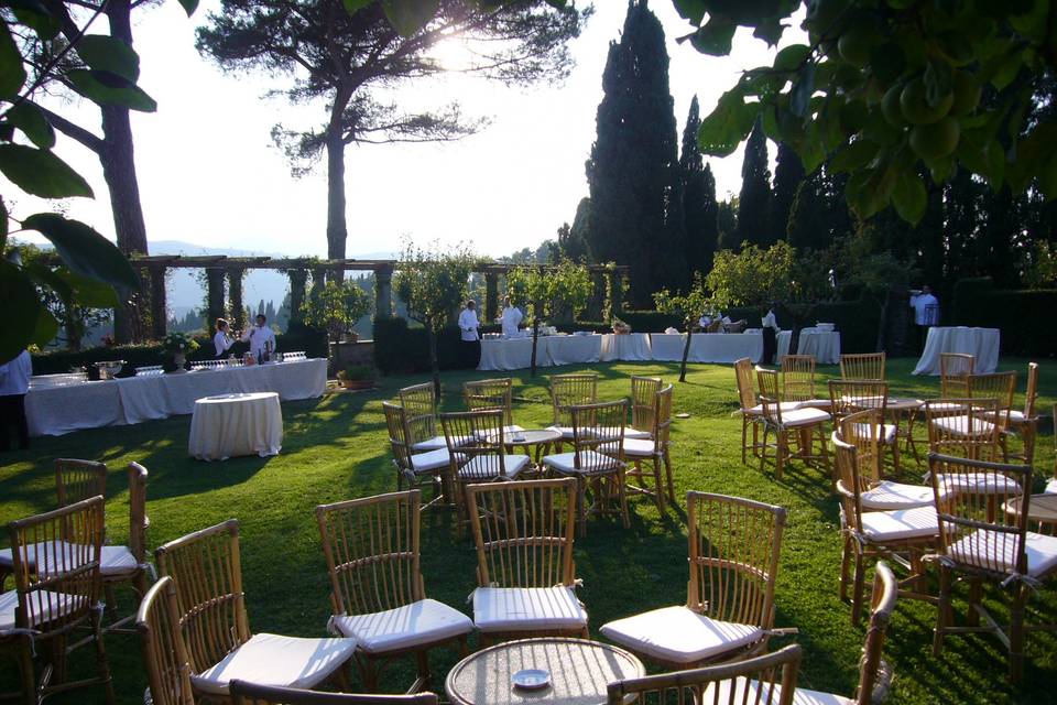 Buffet aperitivo nel pomario