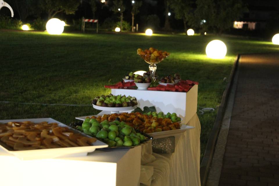 Buffet nel garden