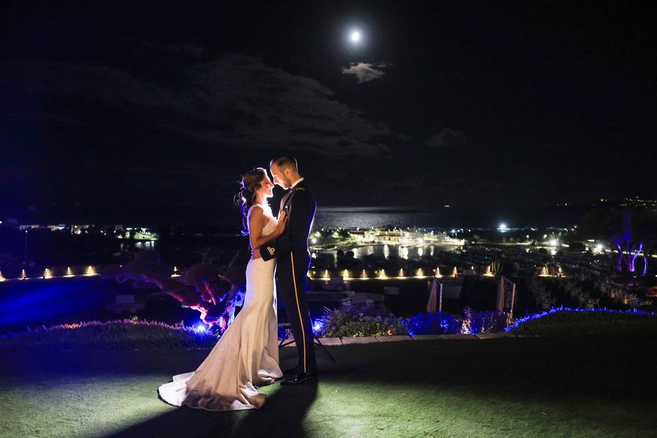 Bride and moon